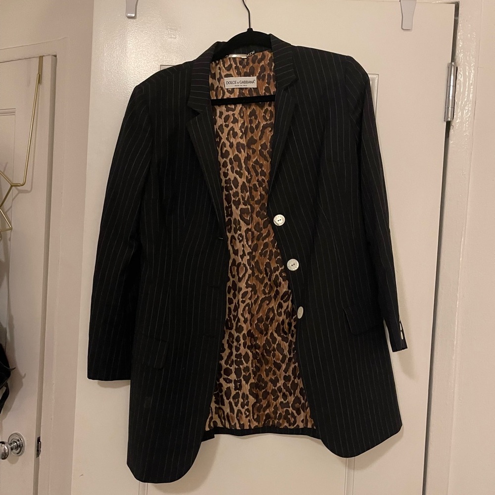Dolce and Gabbana Pinstripe Blazer
